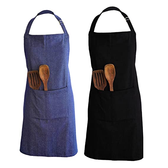 Denim Apron with Embroidery of your choice – Virginia's Collections